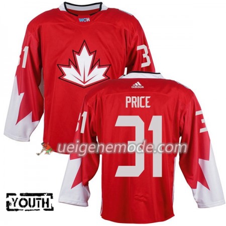 Kanada Trikot Carey Price 31 2016 World Cup Kinder Rot